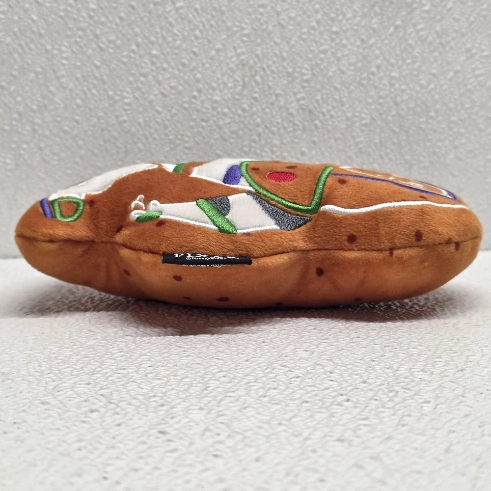 Chewy Pixar Buzz Lightyear Gingerbread Cookie Squeak Plush Toy